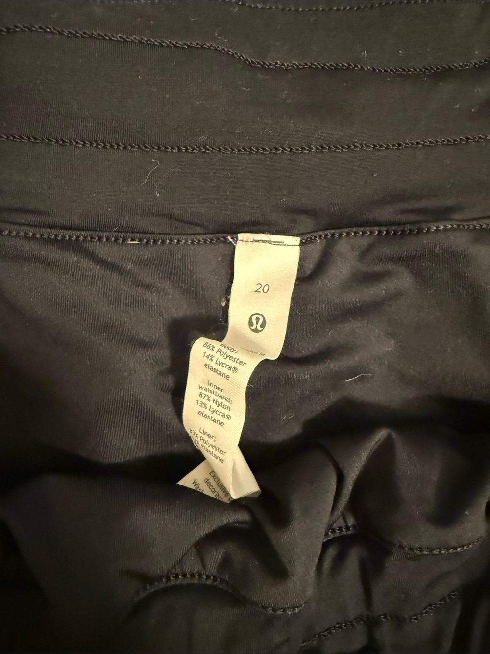 lululemon athletica Black Women's Running Shorts - Picture 2 of 3